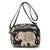 Women's Medium Nylon Elephant Letter Tree Streetwear Square Zipper Crossbody Bag