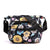 Women's Medium Nylon Flower Basic Zipper Shoulder Bag