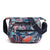 Women's Medium Nylon Flower Basic Zipper Shoulder Bag