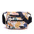 Women's Medium Nylon Flower Basic Zipper Shoulder Bag