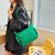 Women's Medium Nylon Solid Color Classic Style Dumpling Shape Zipper Shoulder Bag