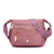 Women's Medium Nylon Solid Color Classic Style Zipper Shoulder Bag