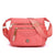 Women's Medium Nylon Solid Color Classic Style Zipper Shoulder Bag