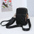 Women's Medium Nylon Solid Color Lingge Basic Square Zipper Square Bag