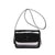 Women's Medium PVC Solid Color Basic Classic Style Flip Cover Crossbody Bag