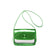 Women's Medium PVC Solid Color Basic Classic Style Flip Cover Crossbody Bag