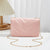 Women's Medium PVC Solid Color Elegant Magnetic Buckle Shoulder Bag