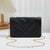 Women's Medium PVC Solid Color Elegant Magnetic Buckle Shoulder Bag