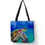 Women's Medium Polyester Animal Vacation Beach Square Open Tote Bag