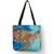 Women's Medium Polyester Animal Vacation Beach Square Open Tote Bag