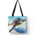 Women's Medium Polyester Animal Vacation Beach Square Open Tote Bag