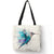 Women's Medium Polyester Bird Basic Square Open Shopping Bags