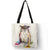 Women's Medium Polyester Bird Basic Square Open Shopping Bags