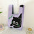 Women's Medium Polyester Cat Cute Basic Open Bucket Bag