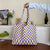 Women's Medium Polyester Plaid Basic Classic Style Square Open Tote Bag