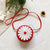 Women's Medium Pu Leather Flower Cute Round Zipper Crossbody Bag