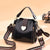 Women's Medium Pu Leather Heart Shape Basic Bucket Zipper Shoulder Bag Crossbody Bag