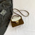 Women's Medium Pu Leather Heart Shape Solid Color Elegant Classic Style Square Magnetic Buckle Shoulder Bag Handbag Crossbody Bag