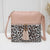 Women's Medium Pu Leather Leopard Fashion Square Zipper Crossbody Bag