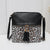 Women's Medium Pu Leather Leopard Fashion Square Zipper Crossbody Bag