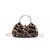 Women's Medium Pu Leather Leopard Streetwear Square Lock Clasp Crossbody Bag