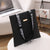 Women's Medium Pu Leather Letter Solid Color Lingge Basic Classic Style Square Zipper Shoulder Bag