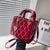 Women's Medium Pu Leather Lingge Fashion Square Zipper Crossbody Bag