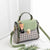 Women's Medium Pu Leather Plaid Cute Ornament Square Flip Cover Crossbody Bag