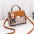 Women's Medium Pu Leather Plaid Cute Ornament Square Flip Cover Crossbody Bag