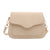 Women's Medium Pu Leather Solid Color Basic Classic Style Square Flip Cover Crossbody Bag