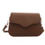 Women's Medium Pu Leather Solid Color Basic Classic Style Square Flip Cover Crossbody Bag