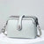 Women's Medium Pu Leather Solid Color Basic Classic Style Zipper Square Bag