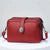 Women's Medium Pu Leather Solid Color Basic Classic Style Zipper Square Bag