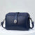 Women's Medium Pu Leather Solid Color Basic Classic Style Zipper Square Bag