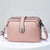 Women's Medium Pu Leather Solid Color Basic Classic Style Zipper Square Bag