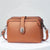 Women's Medium Pu Leather Solid Color Basic Classic Style Zipper Square Bag