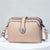 Women's Medium Pu Leather Solid Color Basic Classic Style Zipper Square Bag