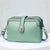 Women's Medium Pu Leather Solid Color Basic Classic Style Zipper Square Bag