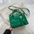 Women's Medium Pu Leather Solid Color Basic Square Zipper Crossbody Bag