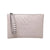 Women's Medium Pu Leather Solid Color Business Zipper Clutch Bag