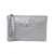 Women's Medium Pu Leather Solid Color Business Zipper Clutch Bag