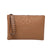 Women's Medium Pu Leather Solid Color Business Zipper Clutch Bag