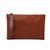 Women's Medium Pu Leather Solid Color Business Zipper Clutch Bag