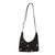 Women's Medium Pu Leather Solid Color Butterfly Basic Classic Style Square Zipper Crossbody Bag