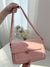 Women's Medium Pu Leather Solid Color Classic Style Flip Cover Shoulder Bag