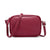 Women's Medium Pu Leather Solid Color Classic Style Oval Zipper Shoulder Bag