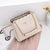 Women's Medium Pu Leather Solid Color Classic Style Square Zipper Crossbody Bag