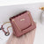 Women's Medium Pu Leather Solid Color Classic Style Square Zipper Crossbody Bag