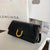 Women's Medium Pu Leather Solid Color Classic Style Streetwear Sewing Thread Square Lock Clasp Underarm Bag