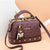 Women's Medium Pu Leather Solid Color Cute Ornament Square Zipper Crossbody Bag